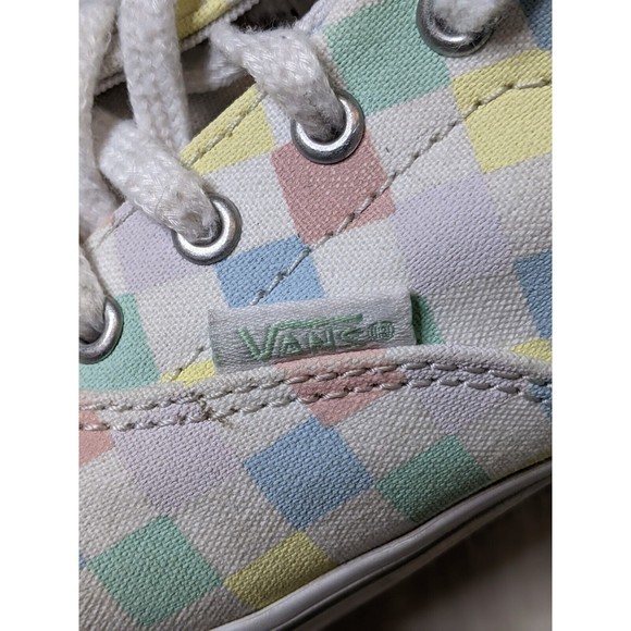 VANS US Missy Old Skool Pastel Rainbow Checkerboard Skate Shoes  4.0 - Picture 9 of 12